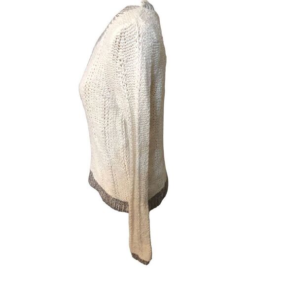 Moth Cream Silver Knit wool blend Sweater size S - Picture 4 of 13